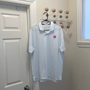 Nike - Dri-Fit NBA Toronto Raptor's Short Sleeve Polo - White - L
